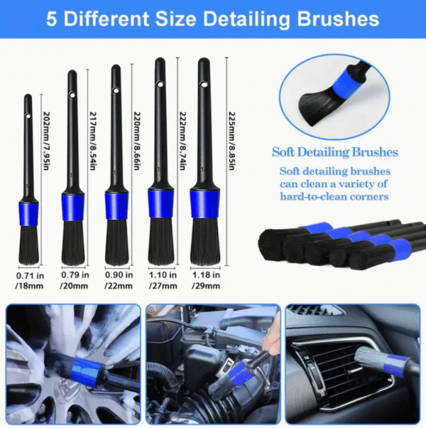Professional Car Detailing Brush and Care Kit